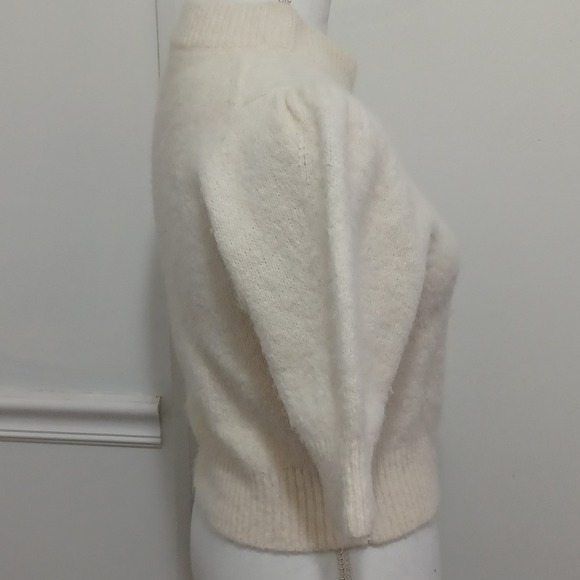 Stockholm Atelier & Other Stories Womens Crop Alpaca Wool Sz Sm Short Sleeve Top - Picture 4 of 8